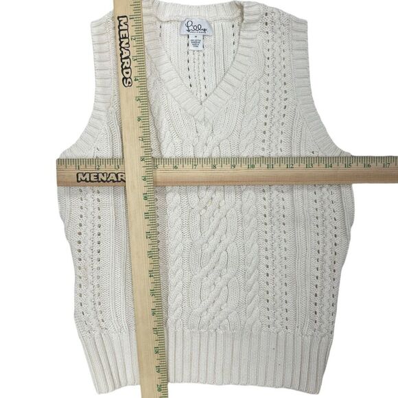 Lilly Pulitzer Cable Knit Cotton Knit Vest Size Medium - Picture 5 of 7